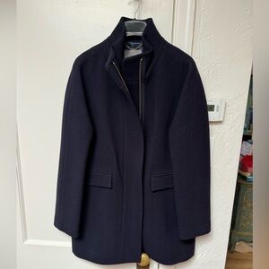 Jcrew Stadium Coat - Navy Blue NWT